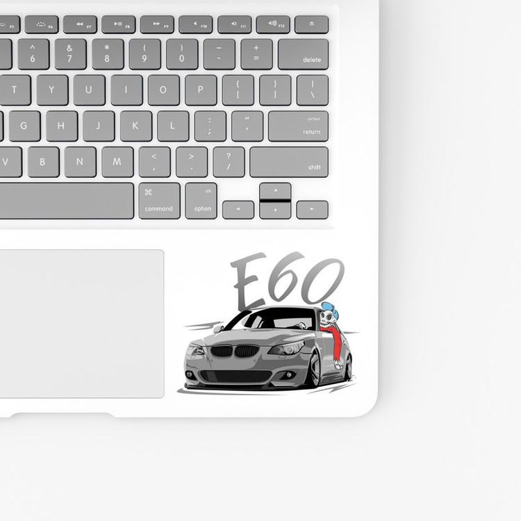 استیکر لپ تاپ و موبایل بووم طرح ماشین مدل BMW E60 کد ZX088