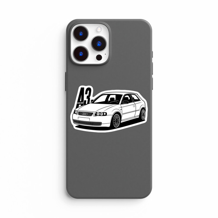 استیکر لپ تاپ و موبایل بووم طرح ماشین مدل Audi A3 کد ZX089