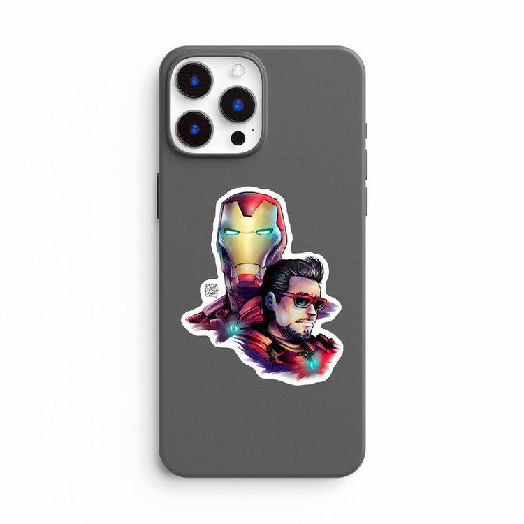 استیکر لپ تاپ و موبایل بووم طرح Marvel مدل Iron Man کد ZX032