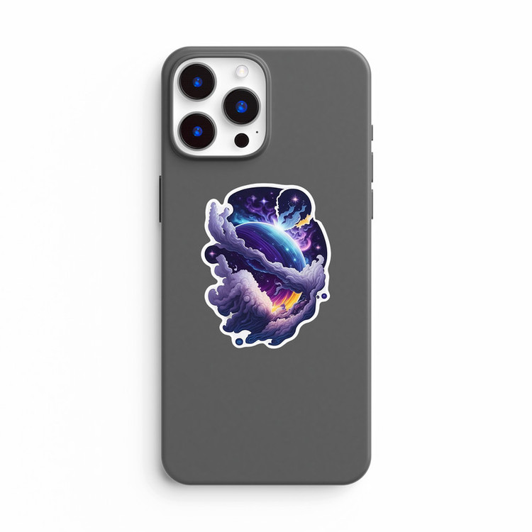 استیکر لپ تاپ و موبایل بووم طرح Galaxy مدل Cosmic Dream کد ZX053