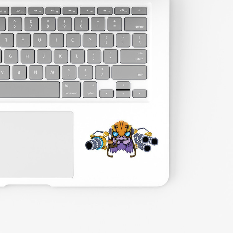 استیکر لپ تاپ و موبایل بووم طرح بازی Dota2 مدل Tinker کد ZX079
