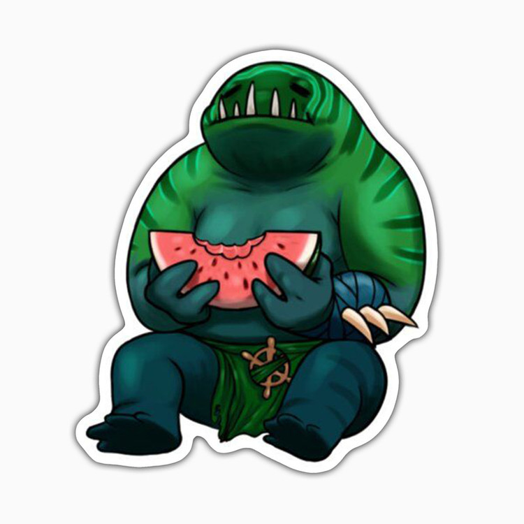 استیکر لپ تاپ و موبایل بووم طرح بازی Dota2 مدل Tidehunter کد ZX073