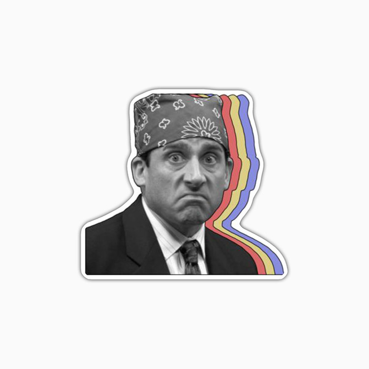 استیکر لپ تاپ و موبایل بووم طرح Office مدل Mike کد LB55