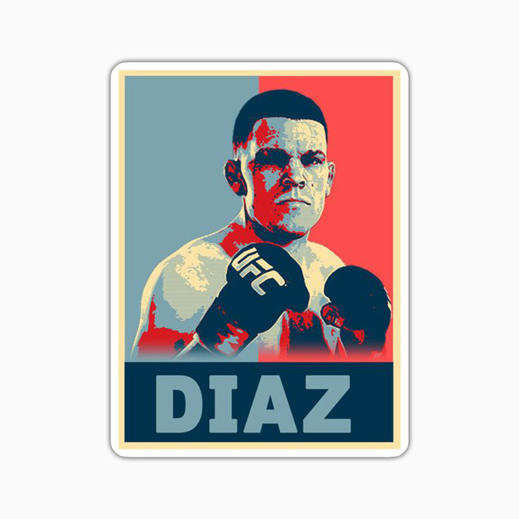 استیکر لپ تاپ و موبایل بووم طرح Nate Diaz کد LB54
