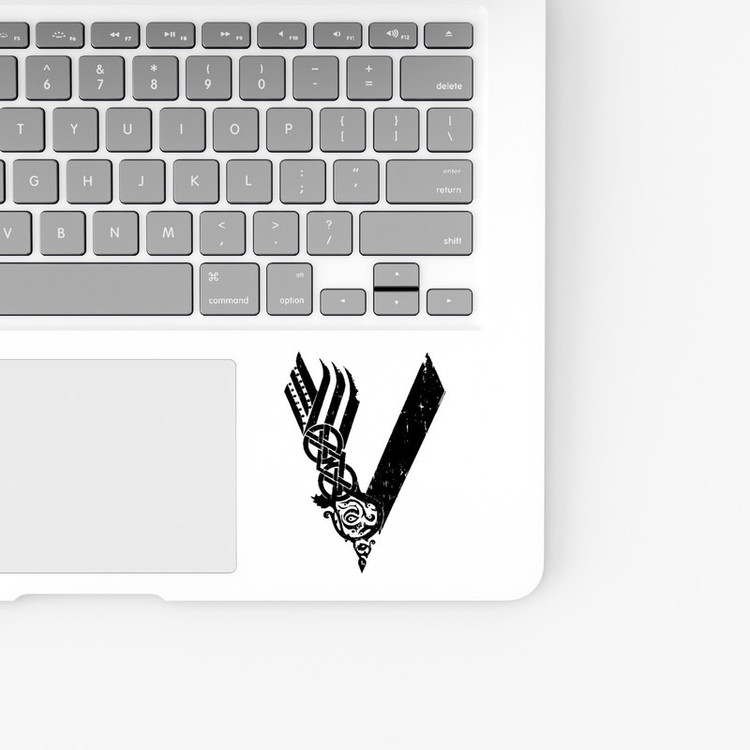 استیکر لپ تاپ و موبایل بووم طرح سریال Vikings مدل Logo کد LB57