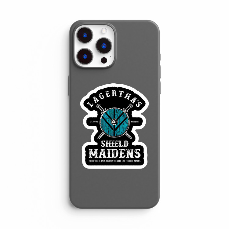 استیکر لپ تاپ و موبایل بووم طرح سریال Vikings مدل Lagertha's Shield کد LB90