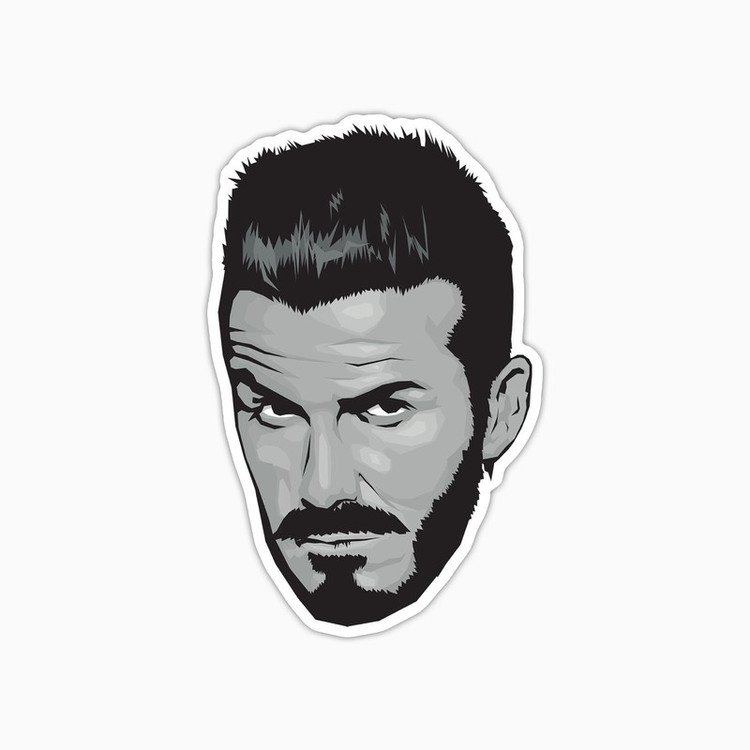 استیکر لپ تاپ و موبایل بووم طرح دیوید بکام کد LB50