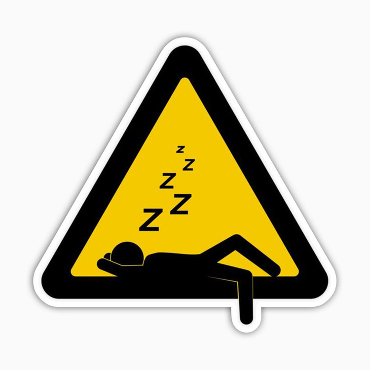 استیکر لپ تاپ و موبایل بووم طرح تابلو مدل خوابالو کد BM143