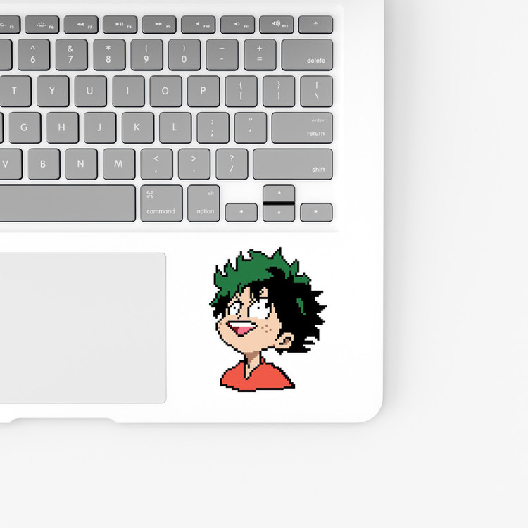 استیکر لپ تاپ و موبایل بووم طرح انیمه My Hero Academy مدل Funny Deku کد BM142
