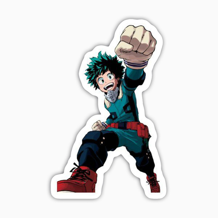 استیکر لپ تاپ و موبایل بووم طرح انیمه My Hero Academy مدل Deku7 کد BM11