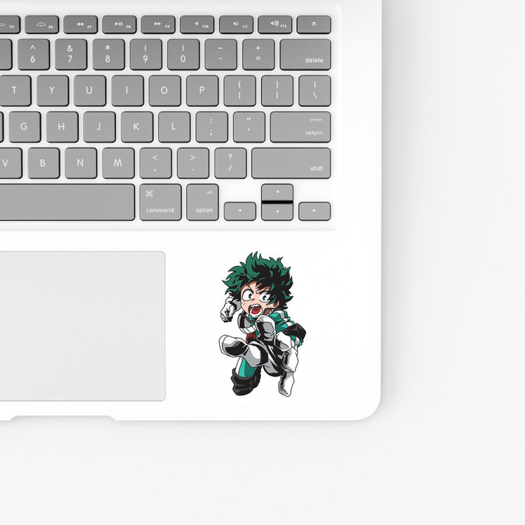 استیکر لپ تاپ و موبایل بووم طرح انیمه My Hero Academy مدل Deku کد BM128