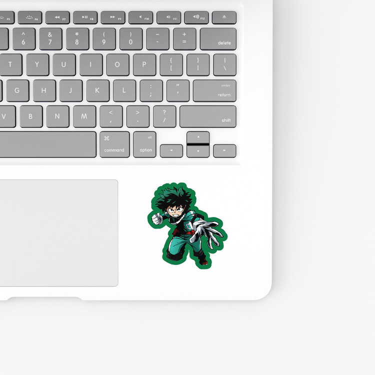 استیکر لپ تاپ و موبایل بووم طرح انیمه My Hero Academy مدل Deku5 کد BM129