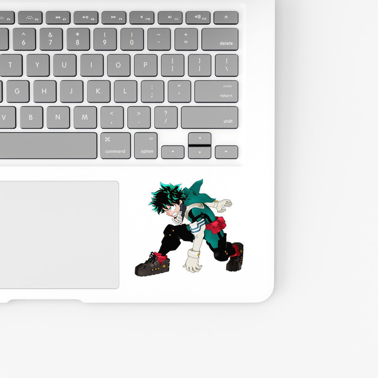 استیکر لپ تاپ و موبایل بووم طرح انیمه My Hero Academy مدل Deku4 کد BM130