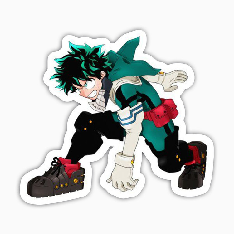استیکر لپ تاپ و موبایل بووم طرح انیمه My Hero Academy مدل Deku4 کد BM130