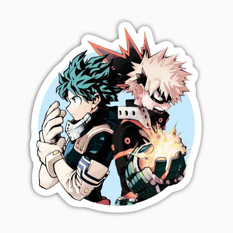 استیکر لپ تاپ و موبایل بووم طرح انیمه My Hero Academy مدل Deku3 کد BM131