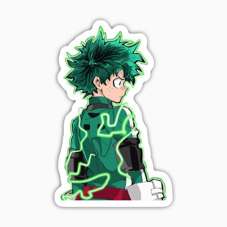 استیکر لپ تاپ و موبایل بووم طرح انیمه My Hero Academy مدل Deku2 کد BM133