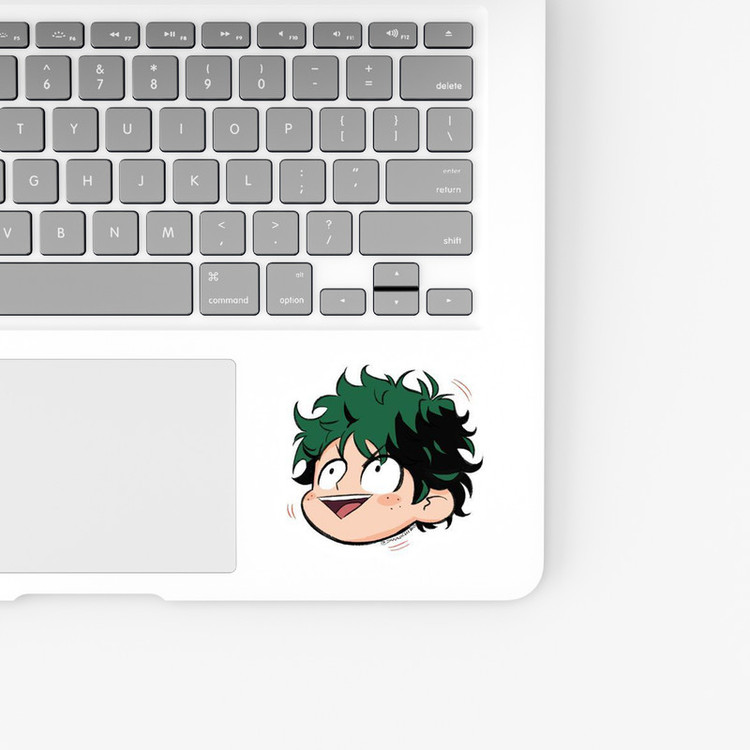 استیکر لپ تاپ و موبایل بووم طرح انیمه My Hero Academy مدل Baka Deku کد BM116