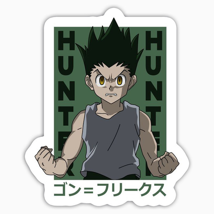استیکر لپ تاپ و موبایل بووم طرح انیمه Hunter X Hunter مدل Gon کد BM120