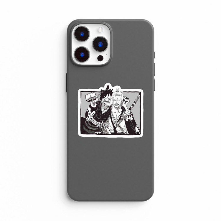 استیکر لپ تاپ و موبایل بووم طرح انیمه One Piece مدل Luffy Zoro کد JD47