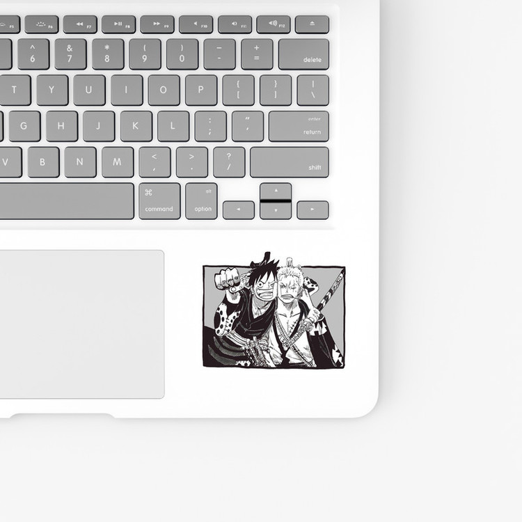 استیکر لپ تاپ و موبایل بووم طرح انیمه One Piece مدل Luffy Zoro کد JD47