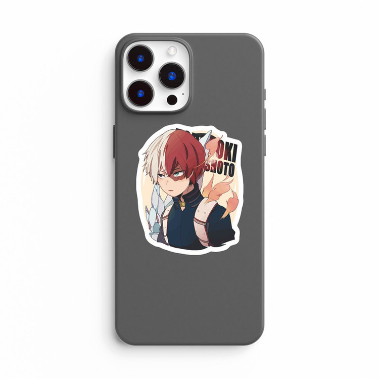 استیکر لپ تاپ و موبایل بووم طرح انیمه My Hero Academy مدل Todoroki1 کد JD22