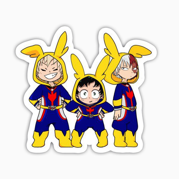 استیکر لپ تاپ و موبایل بووم طرح انیمه My Hero Academy مدل Rabbit کد JD10