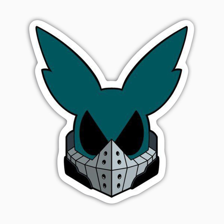 استیکر لپ تاپ و موبایل بووم طرح انیمه My Hero Academy مدل Midoria Izuku Mask کد JD28