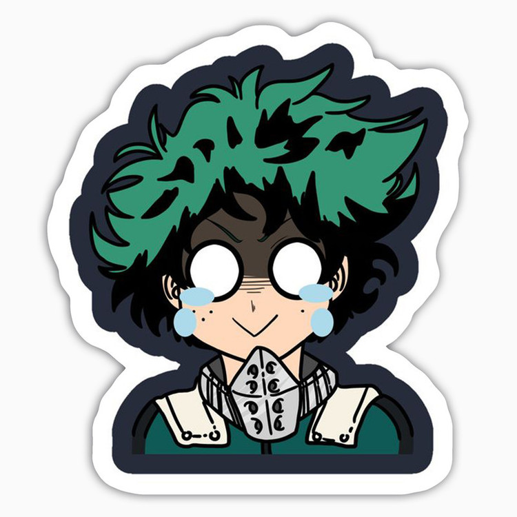 استیکر لپ تاپ و موبایل بووم طرح انیمه My Hero Academy مدل Midoria Izuku2 کد JD24