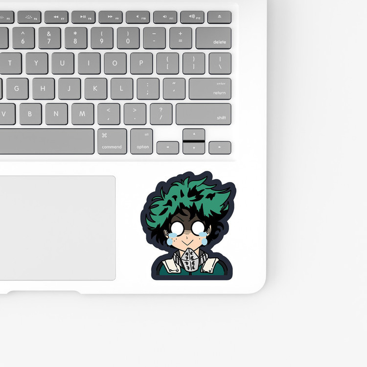 استیکر لپ تاپ و موبایل بووم طرح انیمه My Hero Academy مدل Midoria Izuku2 کد JD24