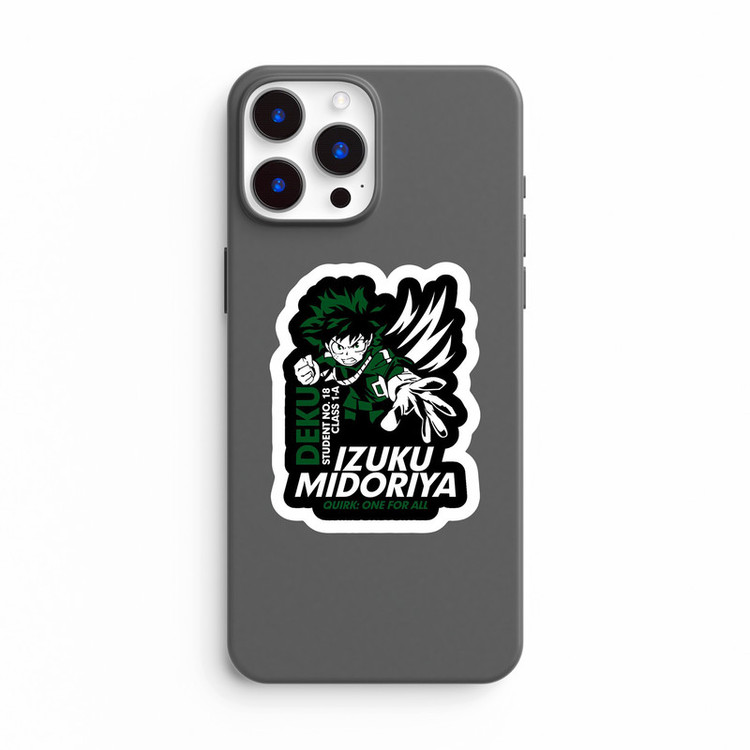 استیکر لپ تاپ و موبایل بووم طرح انیمه My Hero Academy مدل Izuku Midoria کد JD31