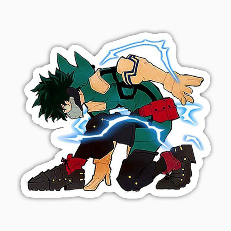 استیکر لپ تاپ و موبایل بووم طرح انیمه My Hero Academy مدل Hero Deku کد JD2