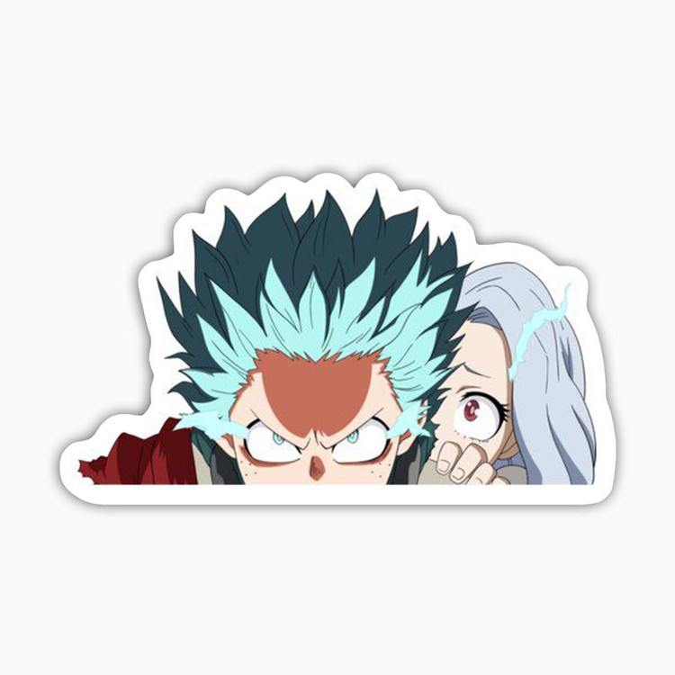 استیکر لپ تاپ و موبایل بووم طرح انیمه My Hero Academy مدل Deku7 کد JD39