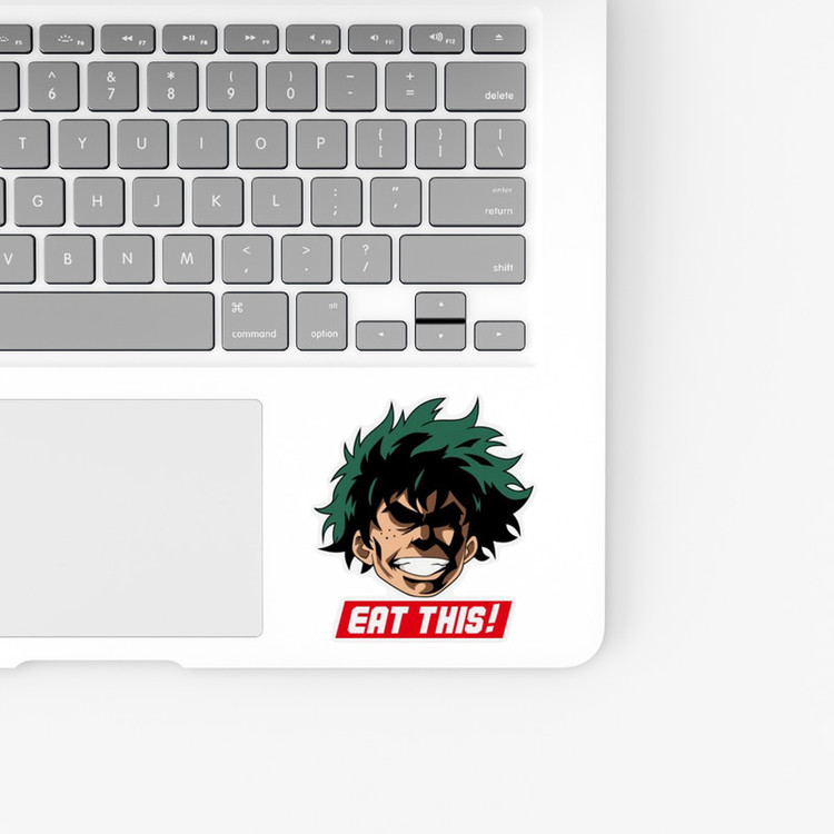 استیکر لپ تاپ و موبایل بووم طرح انیمه My Hero Academy مدل Deku And Allmight کد JD6