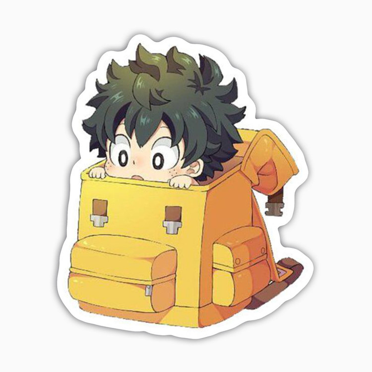 استیکر لپ تاپ و موبایل بووم طرح انیمه My Hero Academy مدل Deku Googoli کد JD4