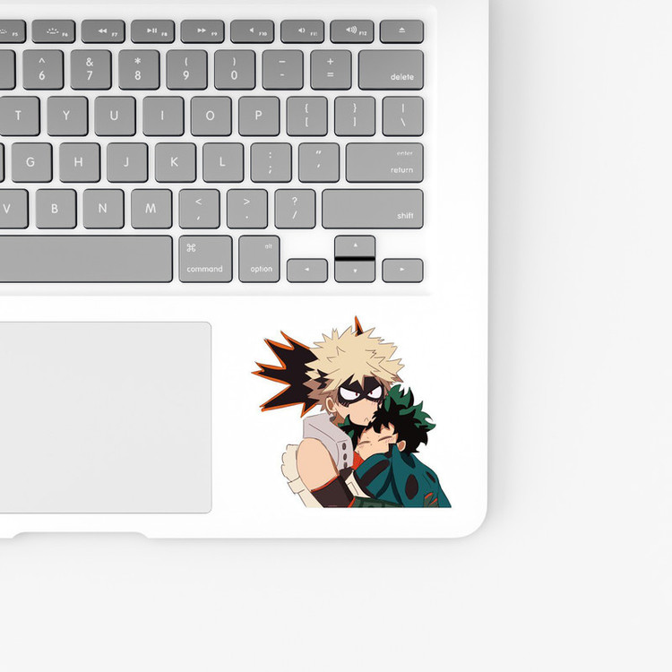 استیکر لپ تاپ و موبایل بووم طرح انیمه My Hero Academy مدل Deku and Bakugo کد JD41