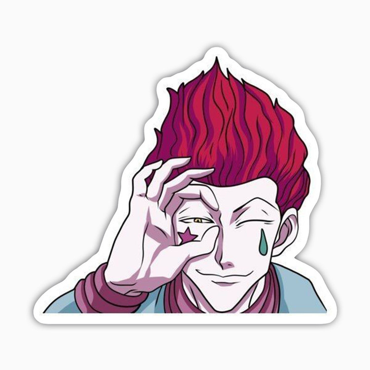 استیکر لپ تاپ و موبایل بووم طرح انیمه Hunter X Hunter مدل Hisoka1 کد JD23