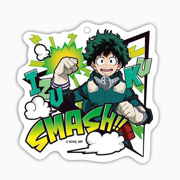 استیکر لپ تاپ و موبایل بووم طرح انیمه My Hero Academy مدل Smash کد BG18
