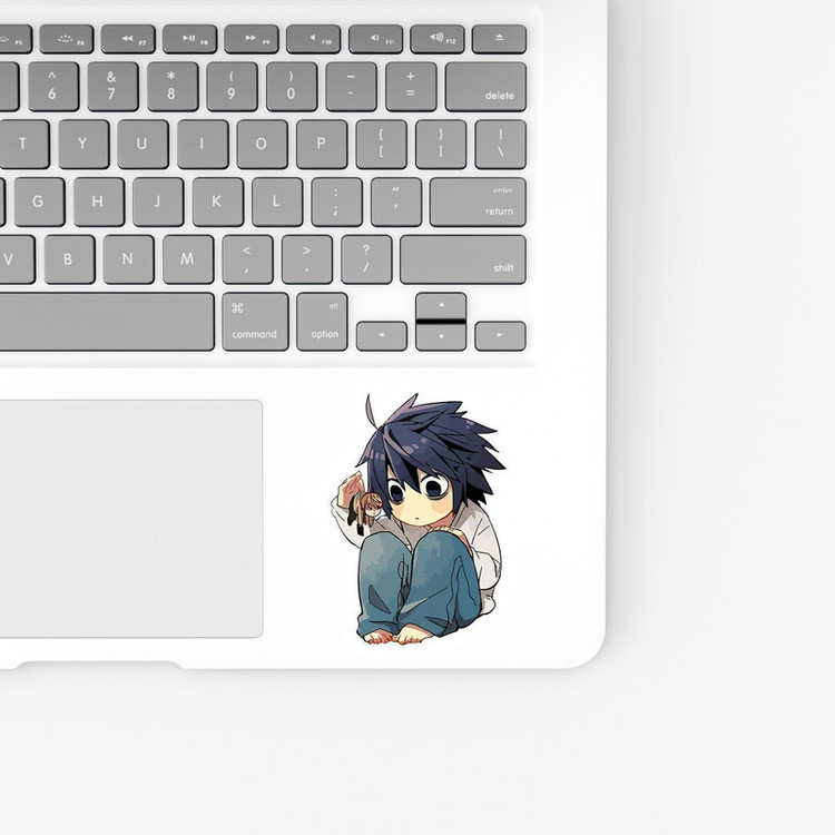 استیکر لپ تاپ و موبایل بووم طرح انیمه Death Note مدل L کد BG36