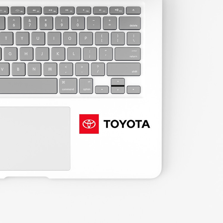 استیکر لپ تاپ و موبایل بووم طرح ماشین مدل Toyota Logo کد AG35