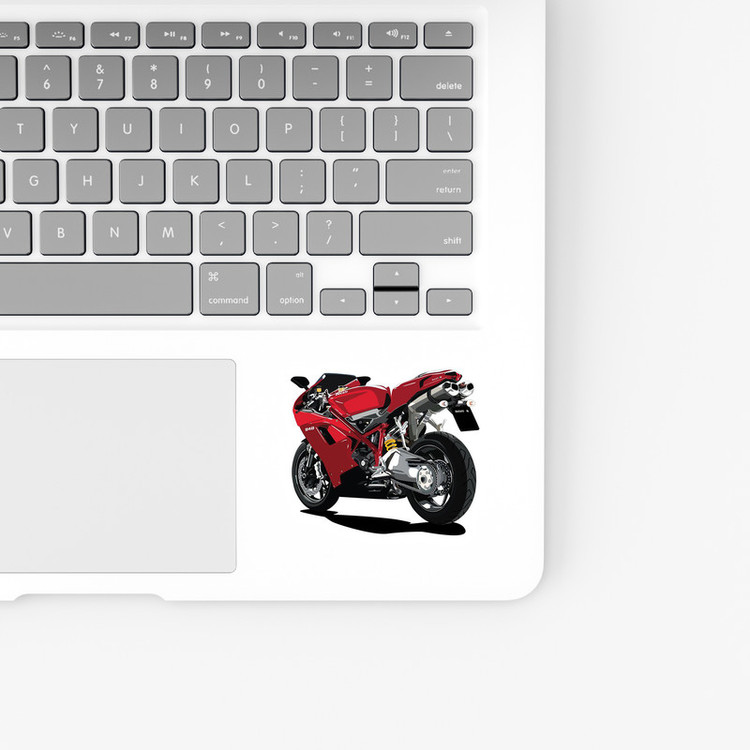 استیکر لپ تاپ و موبایل بووم طرح موتور مدل Ducati کد AG5