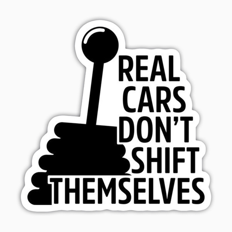 استیکر لپ تاپ و موبایل بووم طرح متن مدل Real Cars کد AG32