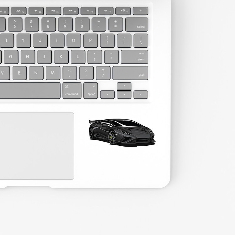 استیکر لپ تاپ و موبایل بووم طرح ماشین مدل Lamborghini Huracan کد AG39