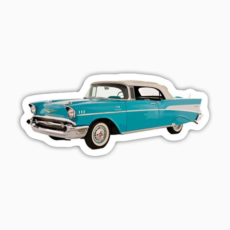 استیکر لپ تاپ و موبایل بووم طرح ماشین مدل Chevrolet Vintage کد AG28