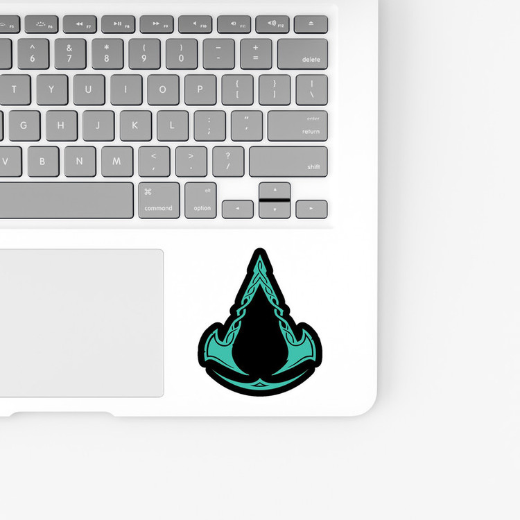 استیکر لپ تاپ و موبایل بووم طرح اساسین کرید مدل Logo کد AG34