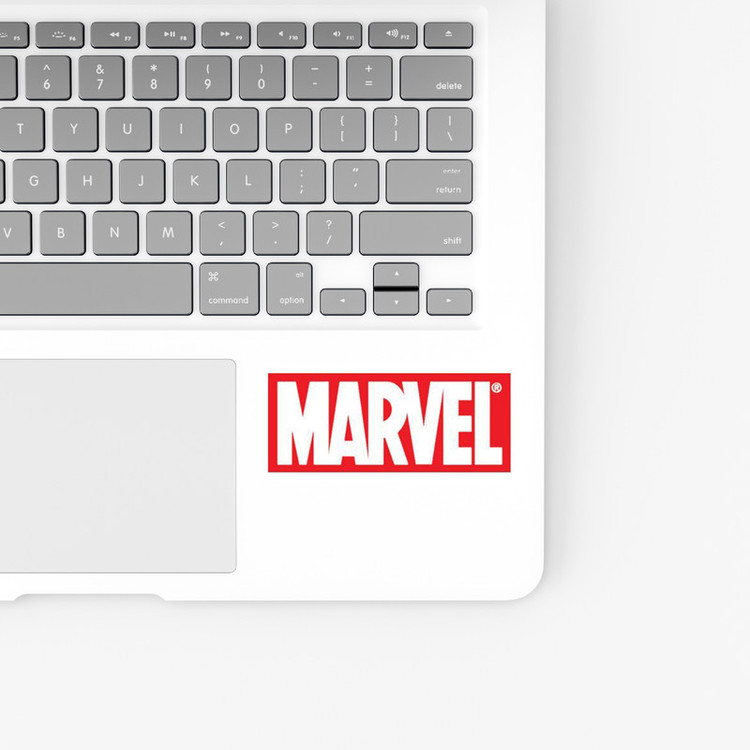 استیکر لپ تاپ و موبایل بووم طرح نوشته مدل Marvel کد KT100
