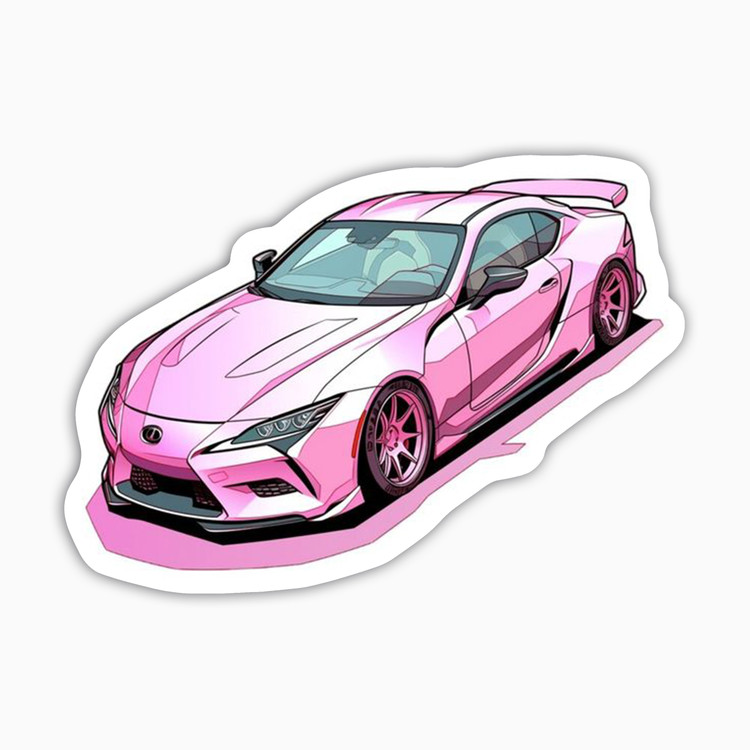 استیکر لپ تاپ و موبایل بووم طرح ماشین مدل Lexus کد KT94