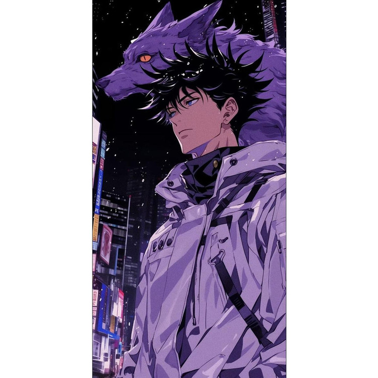 پوستر بوم استیکر طرح انیمه Jujutsu Kaisen مدل Megumi کدP97