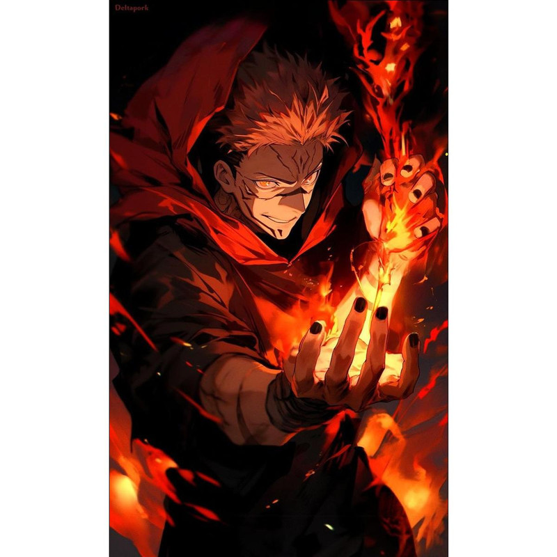 پوستر بوم طرح انیمه Jujutsu Kaisen مدل Sukuna کد P82
