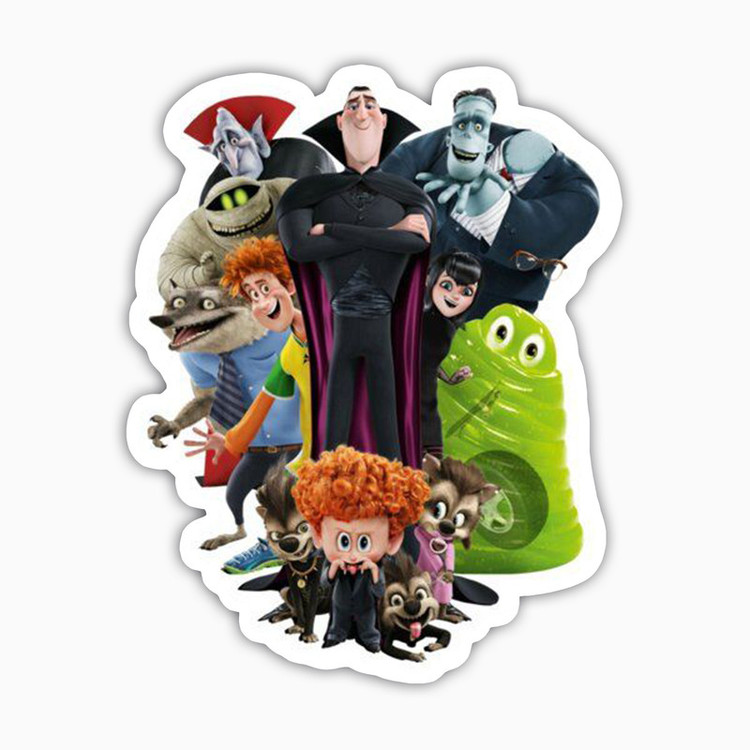 استیکر لپ تاپ و موبایل بووم طرح کارتونی مدل Hotel Transylvania کد FD17