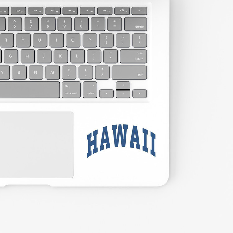 استیکر لپ تاپ و موبایل بووم طرح نوشته مدل Hawaii کد FD16